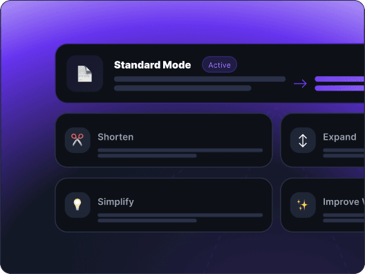 Choose how you want to humanize AI text Choose how you want to humanize AI text